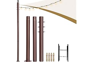8.7ft Sun Shade Sail Pole Heavy Duty