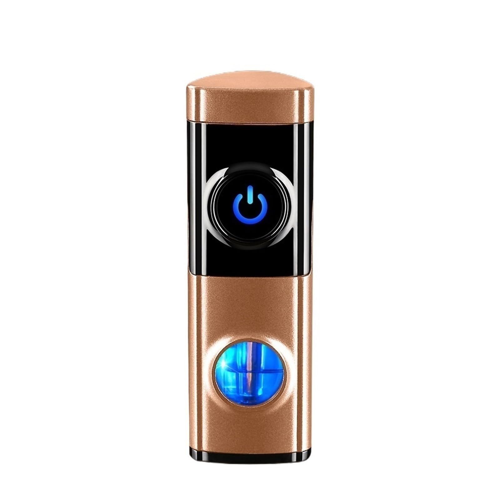 Encendedor de triple llama de butano con sensor táctil inteligente y ventana transparente