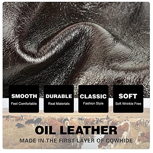 Kiss Lock Genuine Leather Wallet for Women Vintage Bifold RFID Card Holder with Coin Purse (Brown)3