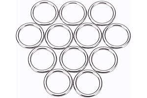 12 Pack 1 Inch Welded O Rings for Heavy-Duty Applications