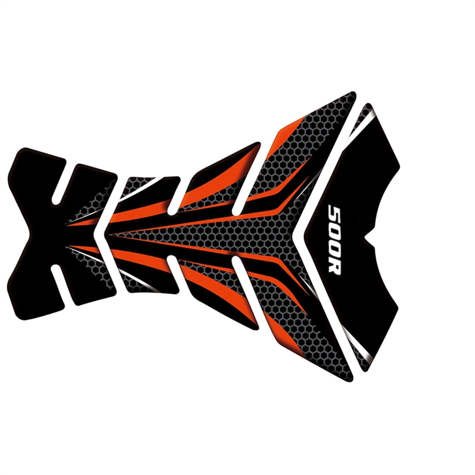 LXSKJ Motorcycle Body Sticker Motorcycle Tank Pad Accessories Protector Sticker For H-ONDA CBR 500 R CBR 500R CBR500R(Orange)