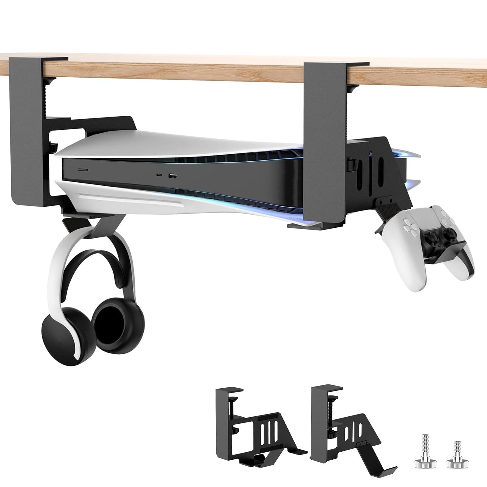 Amazon.co.jp: PS5/PS5 Pro/PS5 Slim 用デスク下ホルダー PhyiFlbey 机