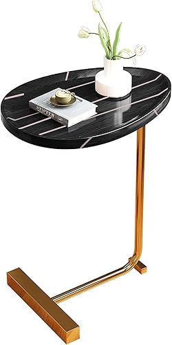 Miniatura 1 de Mesa auxiliar mesas auxiliares en forma de C bandeja de TV para sofá y cama moderna oficina portátil aperitivos mesas de centro de patas de metal