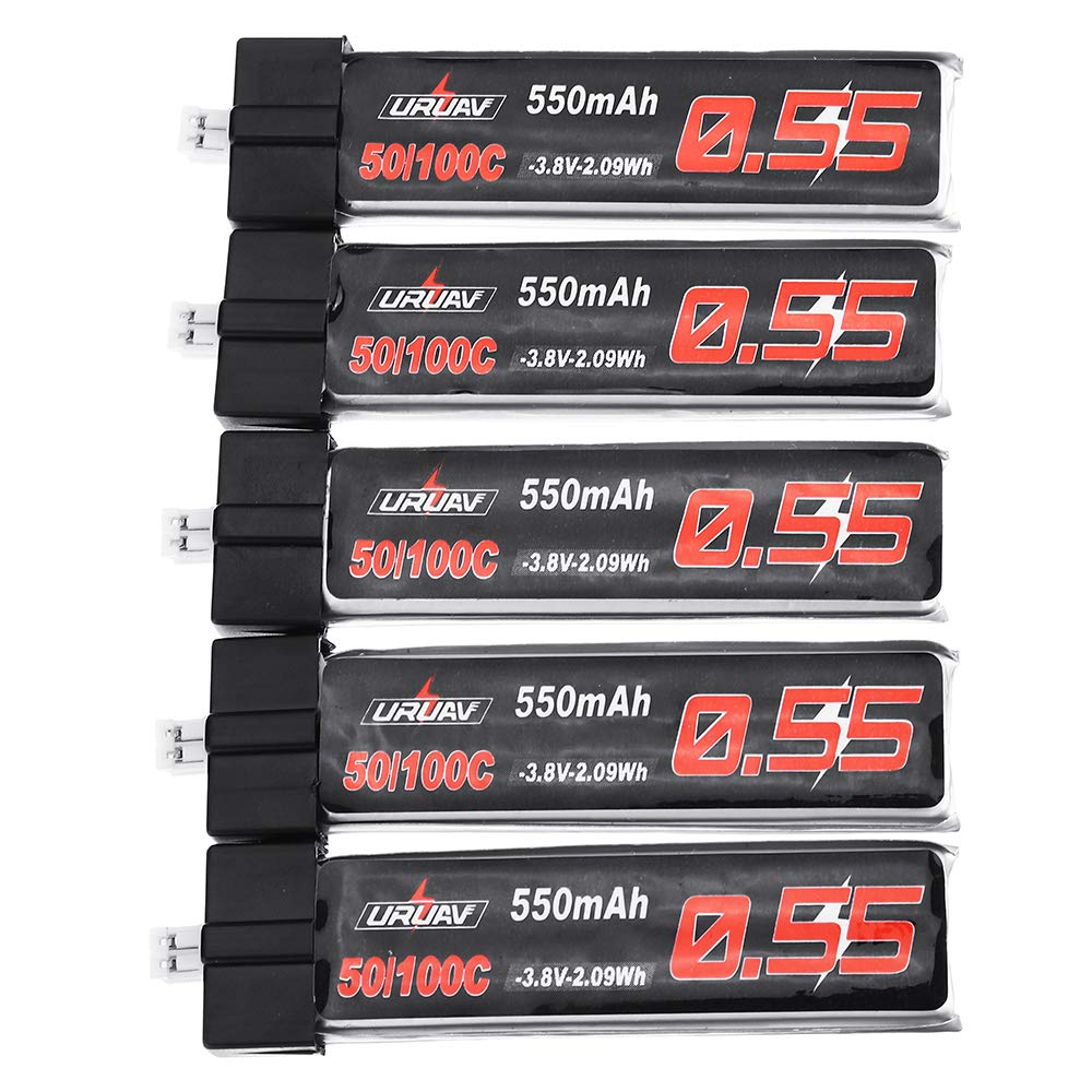 KINGDUO 5Pcs 3.8V 550Mah 50/100C 1S Hv 4.35V Lipo Battery Ph2.0 Plug For Emax Tinyhawk Kingkong/Ldarc Tiny
