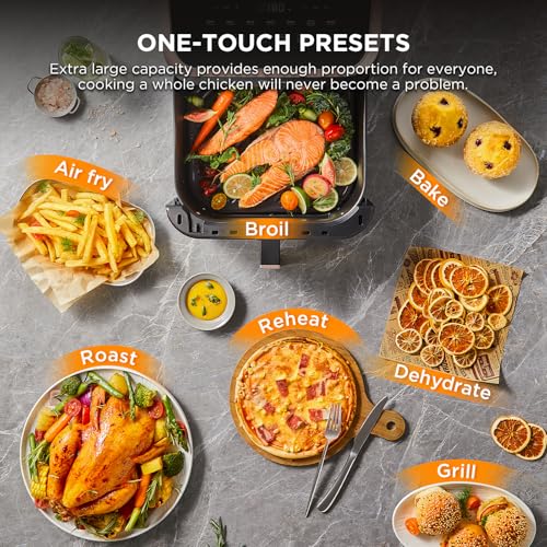 Image of Midea 8L Multifunction 8-in-1 Air Fryer, Frying, Roasting, Baking, Reheating and Dehydration