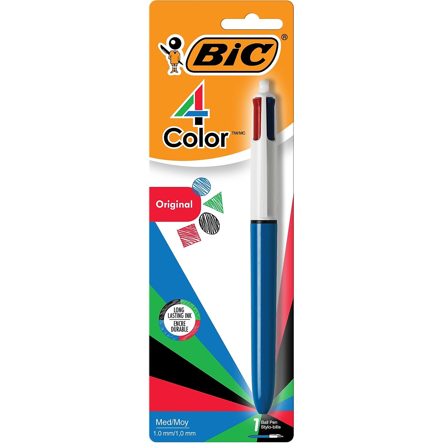 Lot de 16 stylos BIC USA INC BIC 4 couleurs.