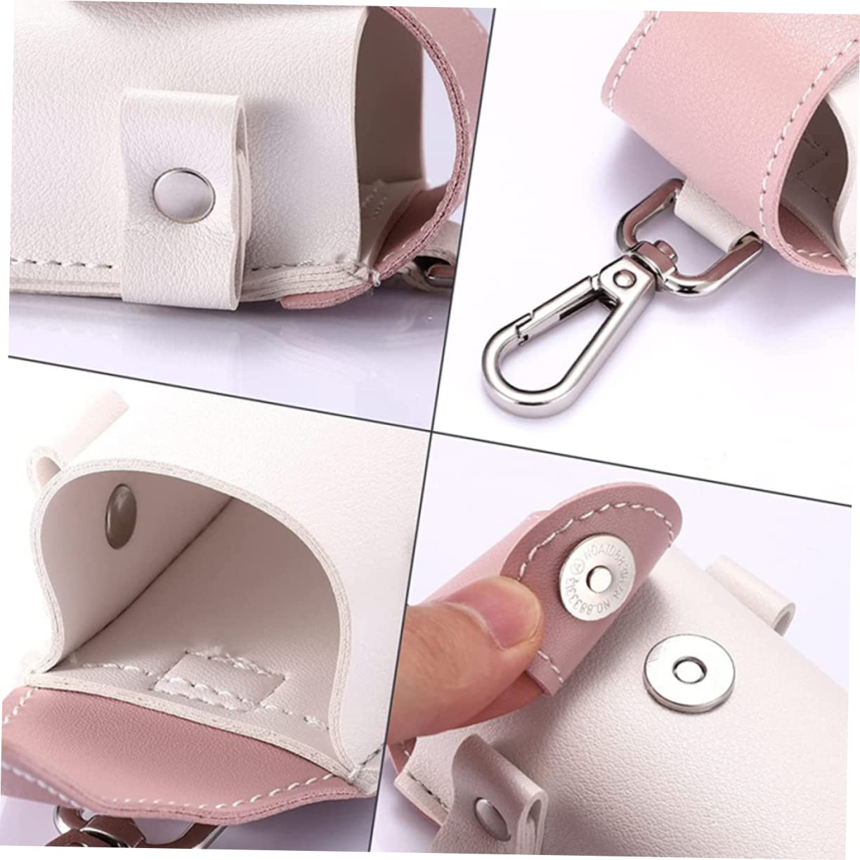 INOOMP 5 Piezas Bolsa de Golf Porta Golf de Uso Diario Bolsa Colgante de Golf Bolsas Golf Accesorios Golf de Golf Bolsa de Pelota de Golf al Aire Libre Suministros de Golf PU Rosa
