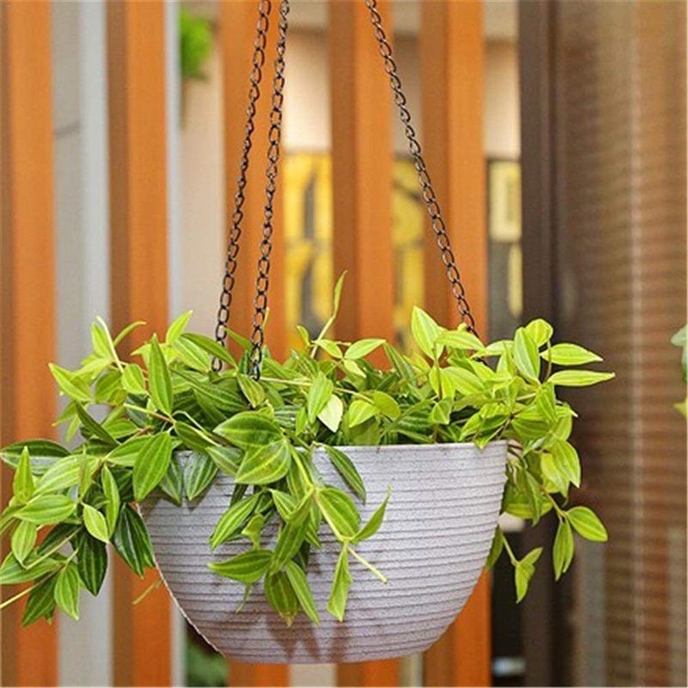Pentole Pianta Hanging Planter semi-circolare di fiori Self-assorbente Holder piante da giardino decorazione dell'interno cesti appesi all'aperto irrigazione Per tutte le piante da casa, i fiori, le e
