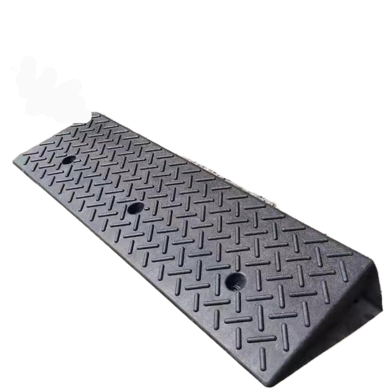Curb Ramp - 6800 lbs Capacity, Non-Slip Driveway Ramp(100x38x15cm)