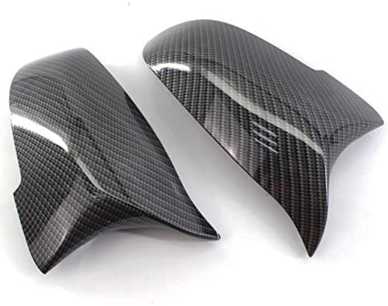 Dla Bmw 5 6 7 serii F10 F18 F11 F06 F07 F12 F13 F01 2014-2016 1 para osłony lusterek samochodowych boczne lusterko wsteczne Auto pokrywa Cap Obudowa lusterka auta (Carbon Fiber Look)