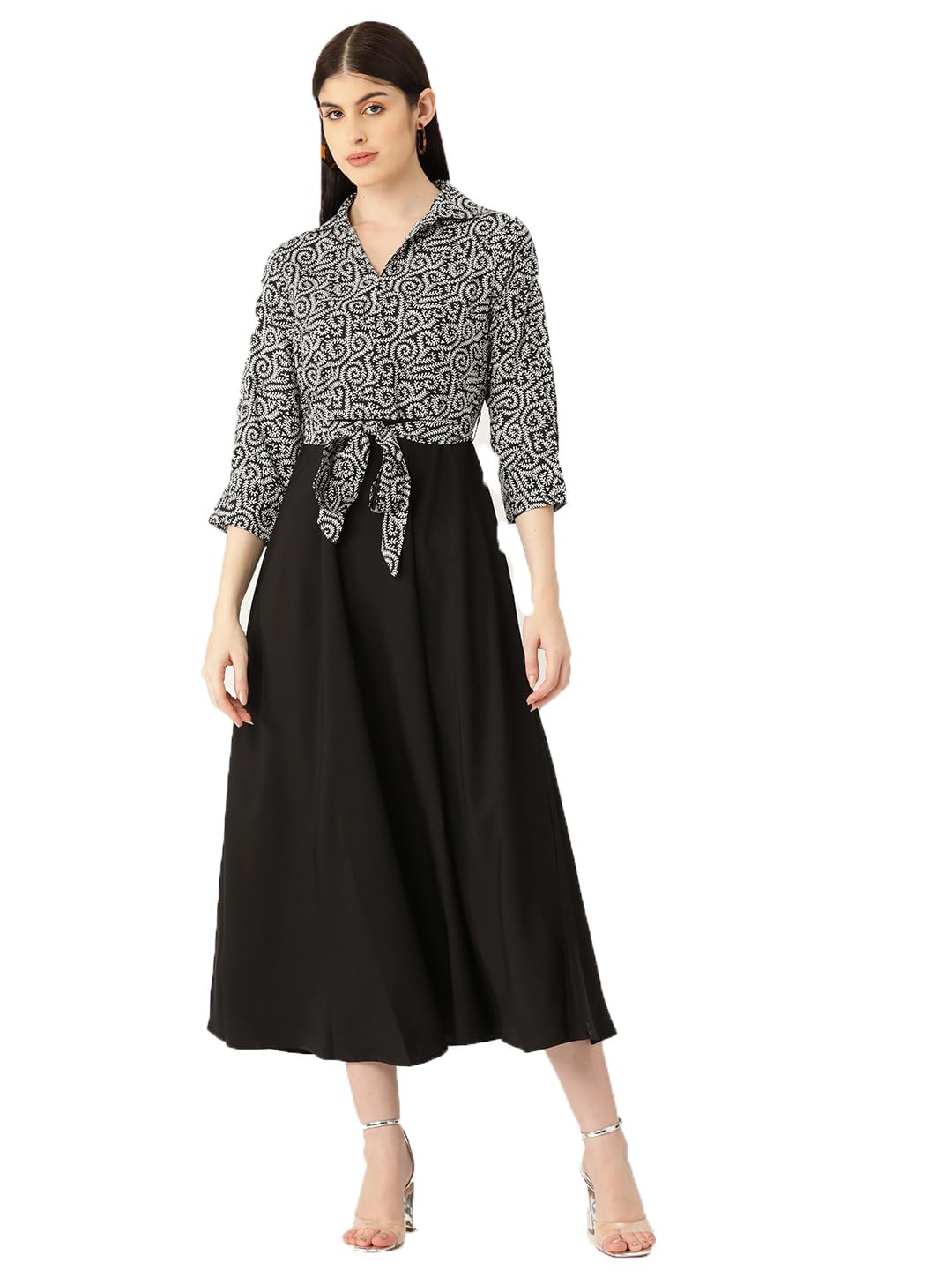 DeewaLight Blue Floral Printed Maxi Dress