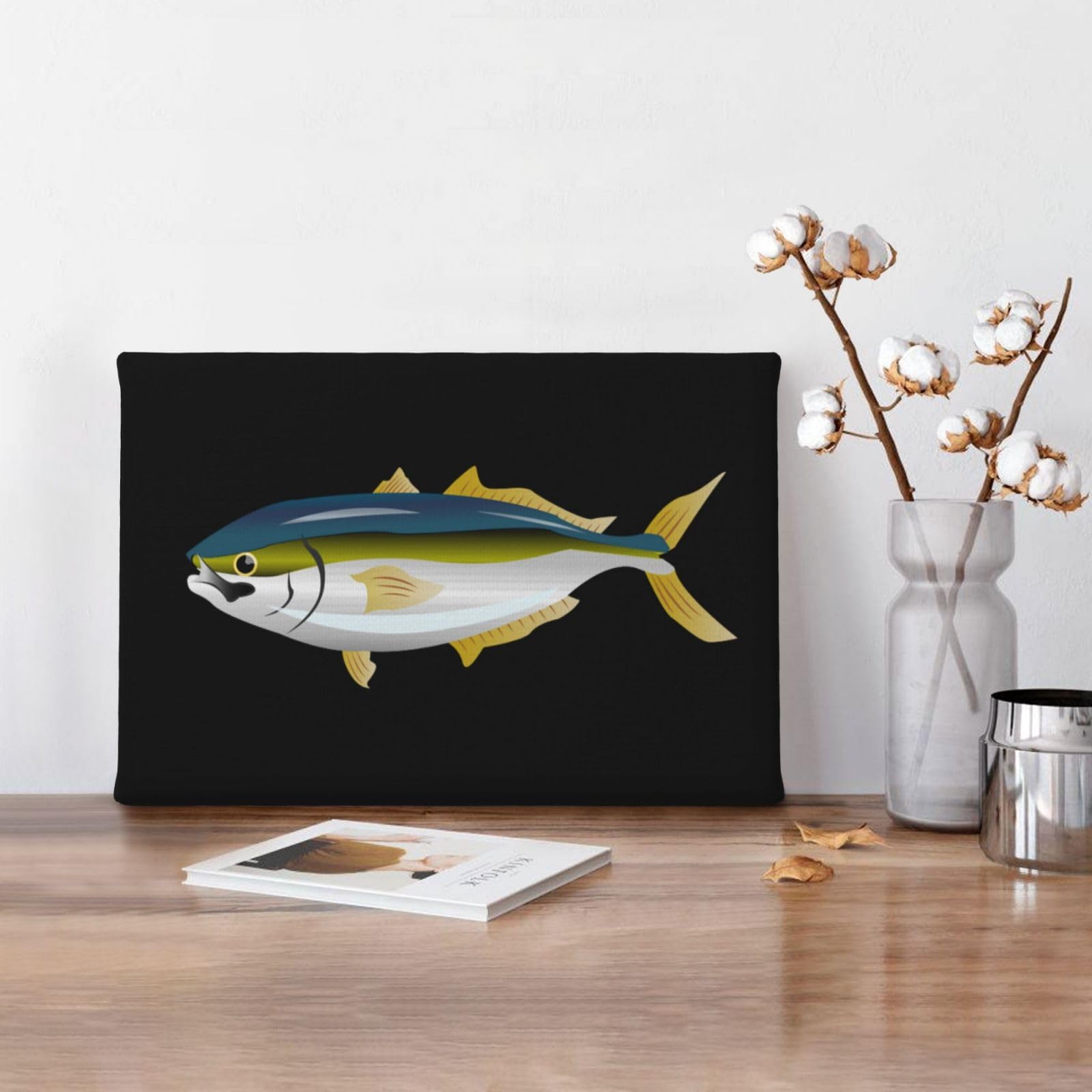 Amazon.co.jp: アートポスター フレーム 装飾画 鰤 ブリ 魚 アート