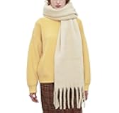 Women Chunky Scarf, Soft Warm Winter Scarf for Cold Weather, Christmas Blanket Scarves Pashmina Shawl Wrap