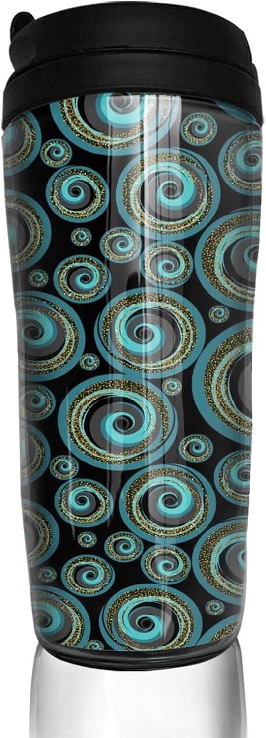 Amazon Abstract Seamless Gold Glitter タンブラー ふた付き コンビニマグ ダイレクトタイプ 真空断熱