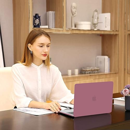 Vista 31 de MOSISO - Funda rígida y de plástico compatible con MacBook Air de 13 pulgadas versión 2022, 2021-2018, A2337 M1 A2179 A1932; con cubierta