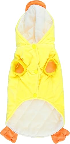 Miniatura 6 de Yoption Disfraz de pato para perro, gato, para Halloween, Navidad, cosplay, sudadera con capucha, ropa divertida para cachorros, perros, gatito (M)