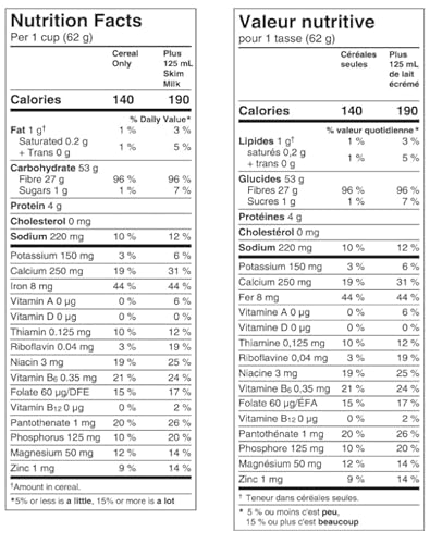 Generic General Mills, Fiber 1 Crunchy Original Breakfast Cereal thumb #2
