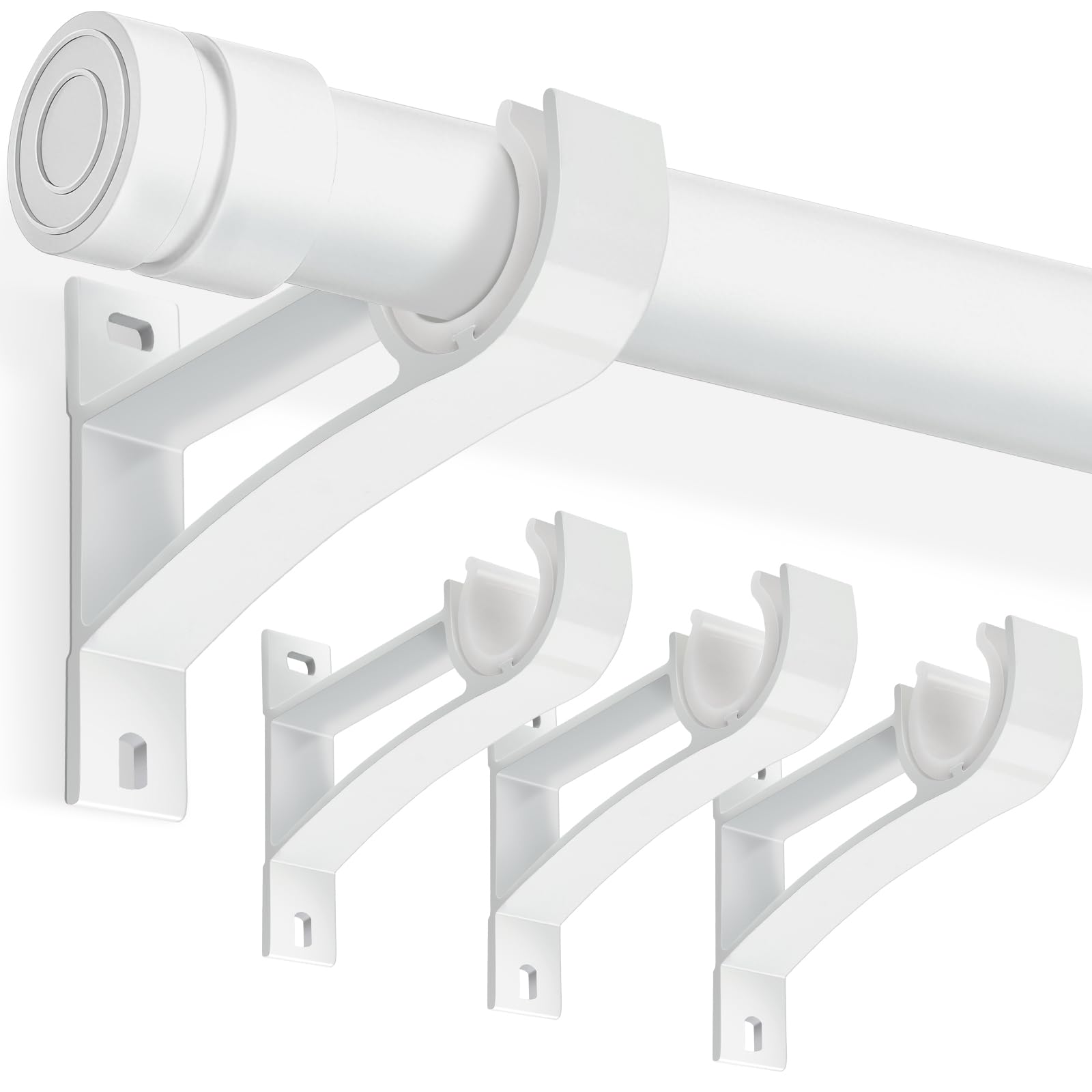 KOLAKO Curtain Rod Brackets - Secure Hold -23