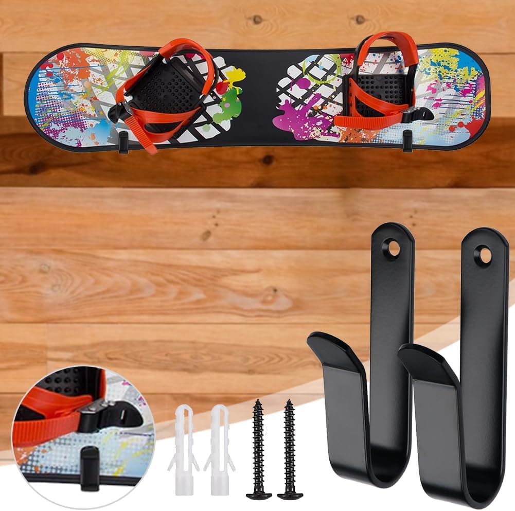 Applicable 10Pcs Horizontal Snowboard Wall Mount Clips Storage Skateboard Display Rack for Ski Board Longboard