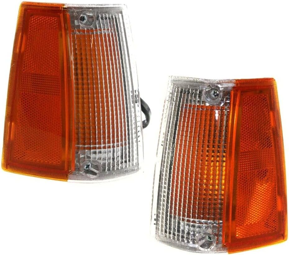 Corner Lights Set for Mazda for B2000 1986-1987 for B2200/B2600 1987-1993 Driver and Passenger Side Clear&Amber Lens 154-0664