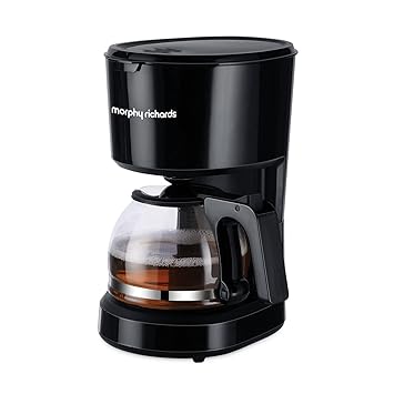 Morphy Richards Europa Drip Espresso Coffee Machine|600W Drip Coffee Maker|6-Cups Capacity|Anti-Drip Function|Dry Heat Protection|Warming Plate|2 Years Product Warranty|Black - image, photos