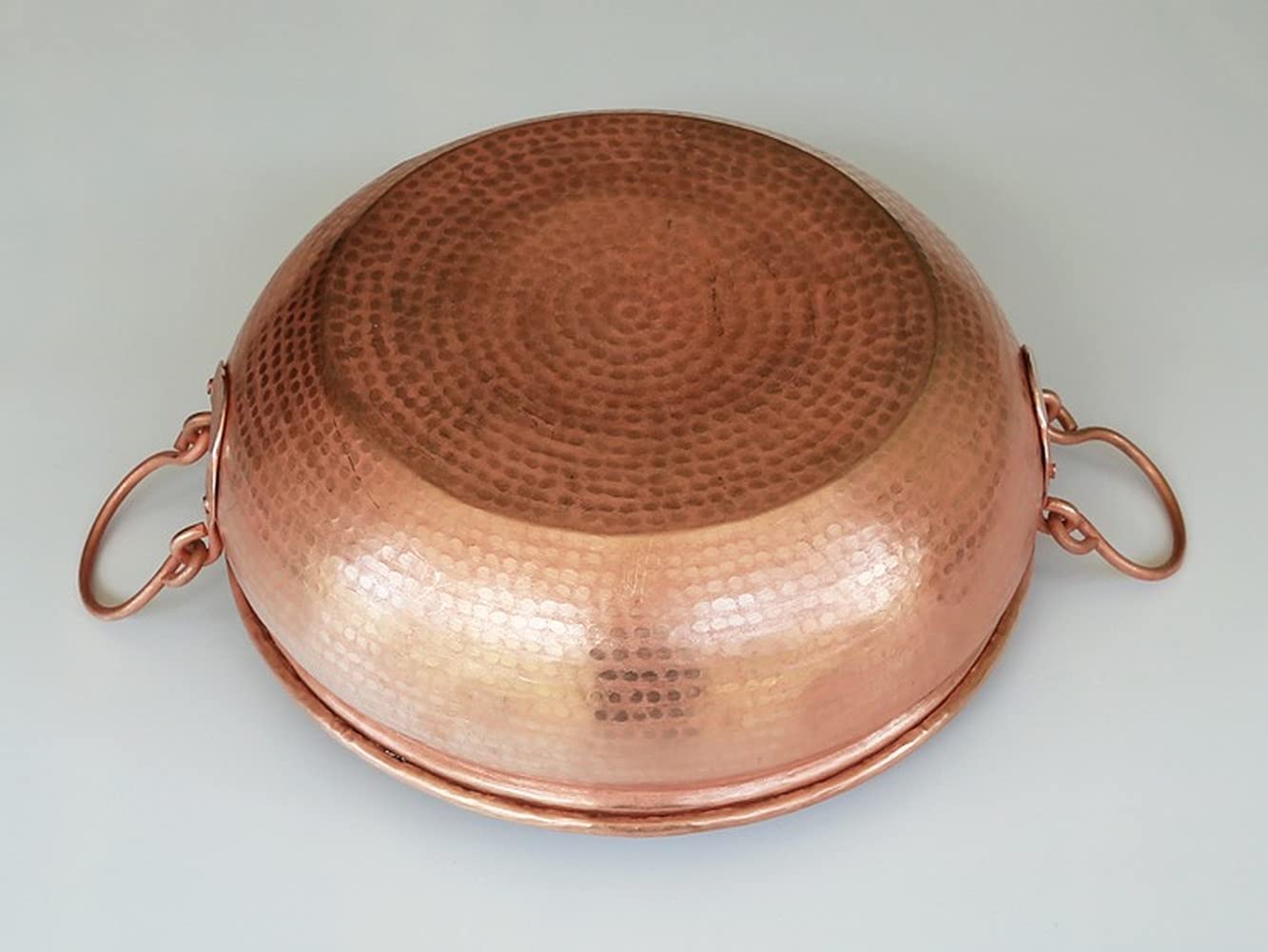 銅製ハンマード両手鍋 直径約40cm 銅製ハンマード両手鍋 直径約40cm