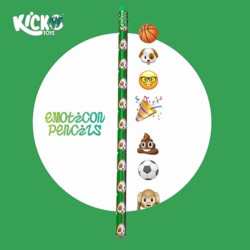 Miniatura 6 de Kicko Surtido de lápices - 7.5 pulgadas - Lápices de colores surtidos para niños, suministros escolares emocionantes