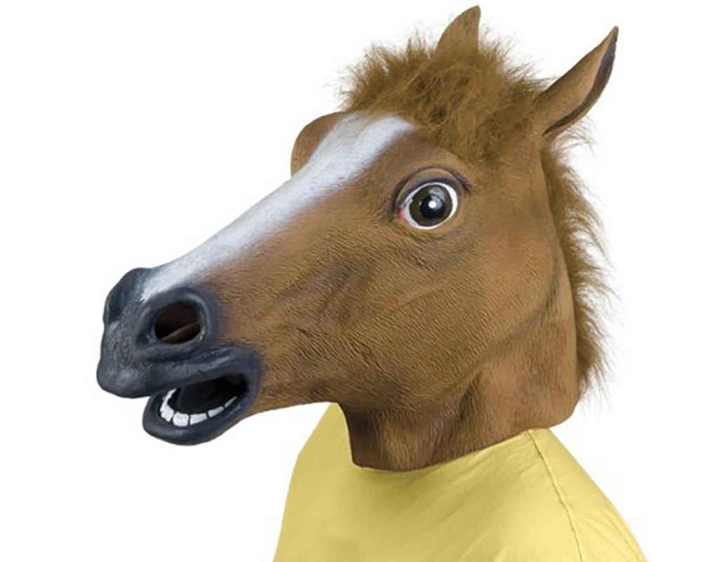 Latex Horse Head Mask