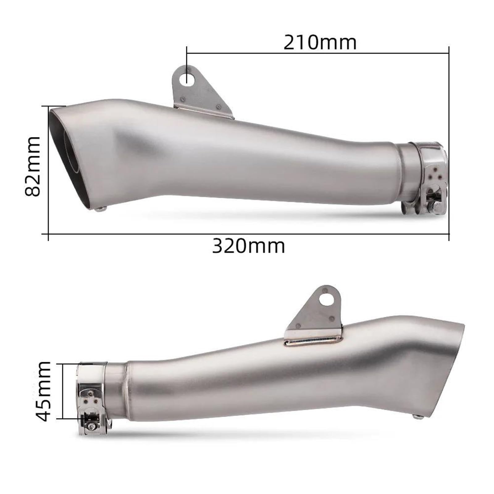 Tubo De Escape Modificado Para Motocicleta, Piezas Enlace Medio Para Silenciador Para Yamaha R6 YZF-R6 YZF 2006 2007 2008-2020 Piezas de montaje