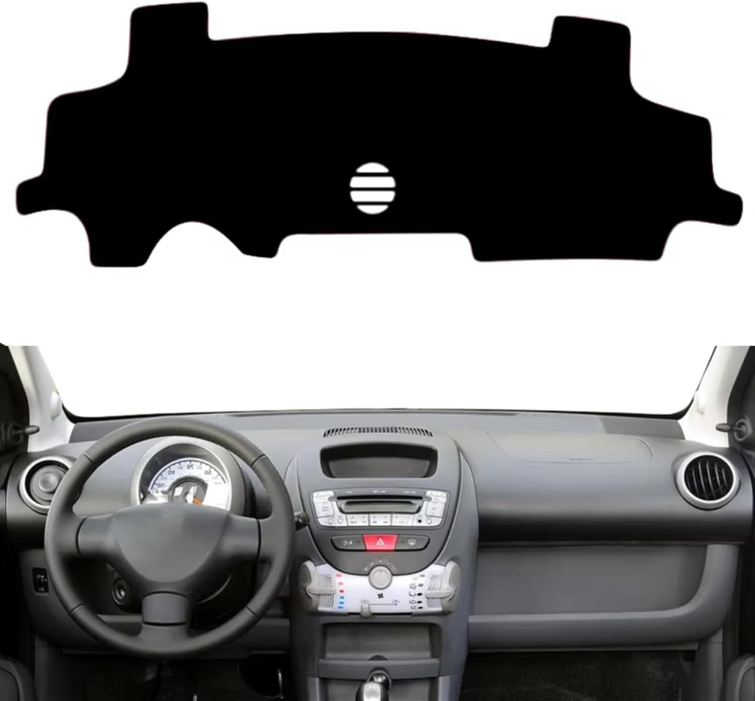 Couvre Tableau de Bord pour Peugeot 107 2005 – 2014, antireflet Anti-poussière Tapis Tableau de Bord Couverture Tableau Tapis de Protection