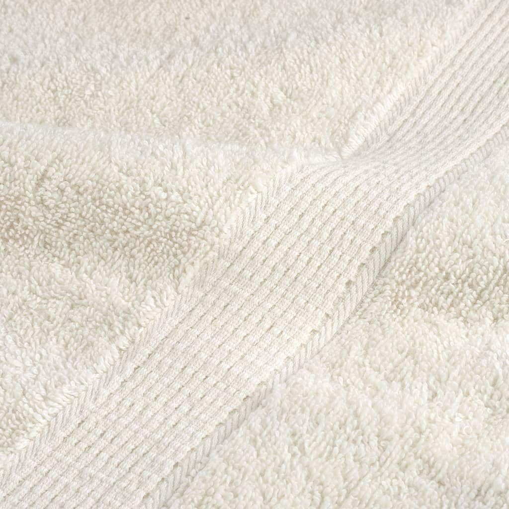 Home Garden - Asciugamani per ospiti, 2 pezzi, 30 x 50 cm, 600 g/m², colore: Panna