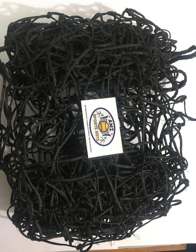 AMZ SPORTS NETS Container Cargo-NET Black 8FTx8FT Heavyduty Rope is Used