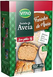 Farinha de Aveia sem Glúten, Branco, Vitao, 170 G