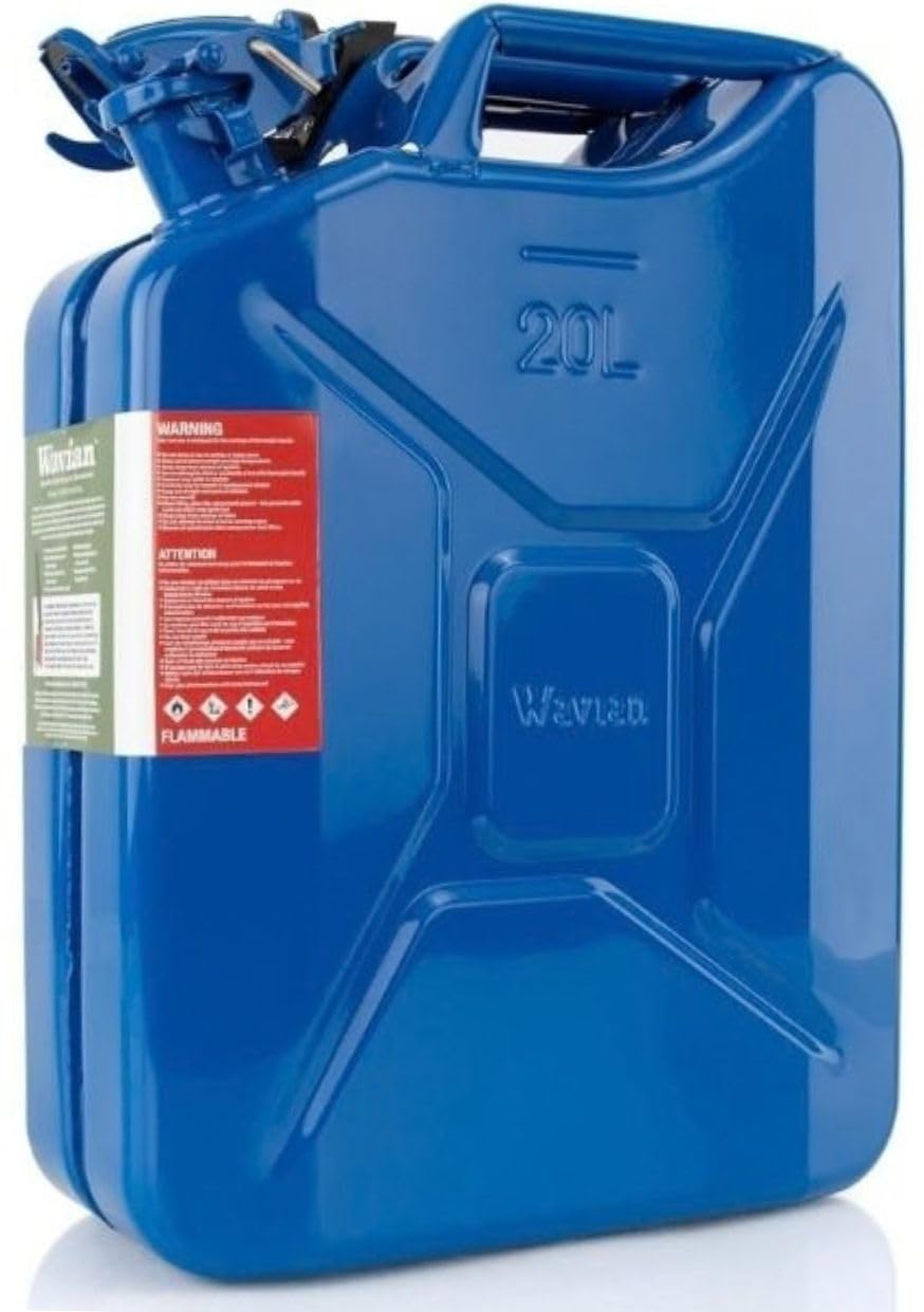 Wavian Jerry Can ガソリン携行缶　灯油缶　20L ブルー Amazon.com: Wavian USA Authentic NATO Jerry Can and Spout System