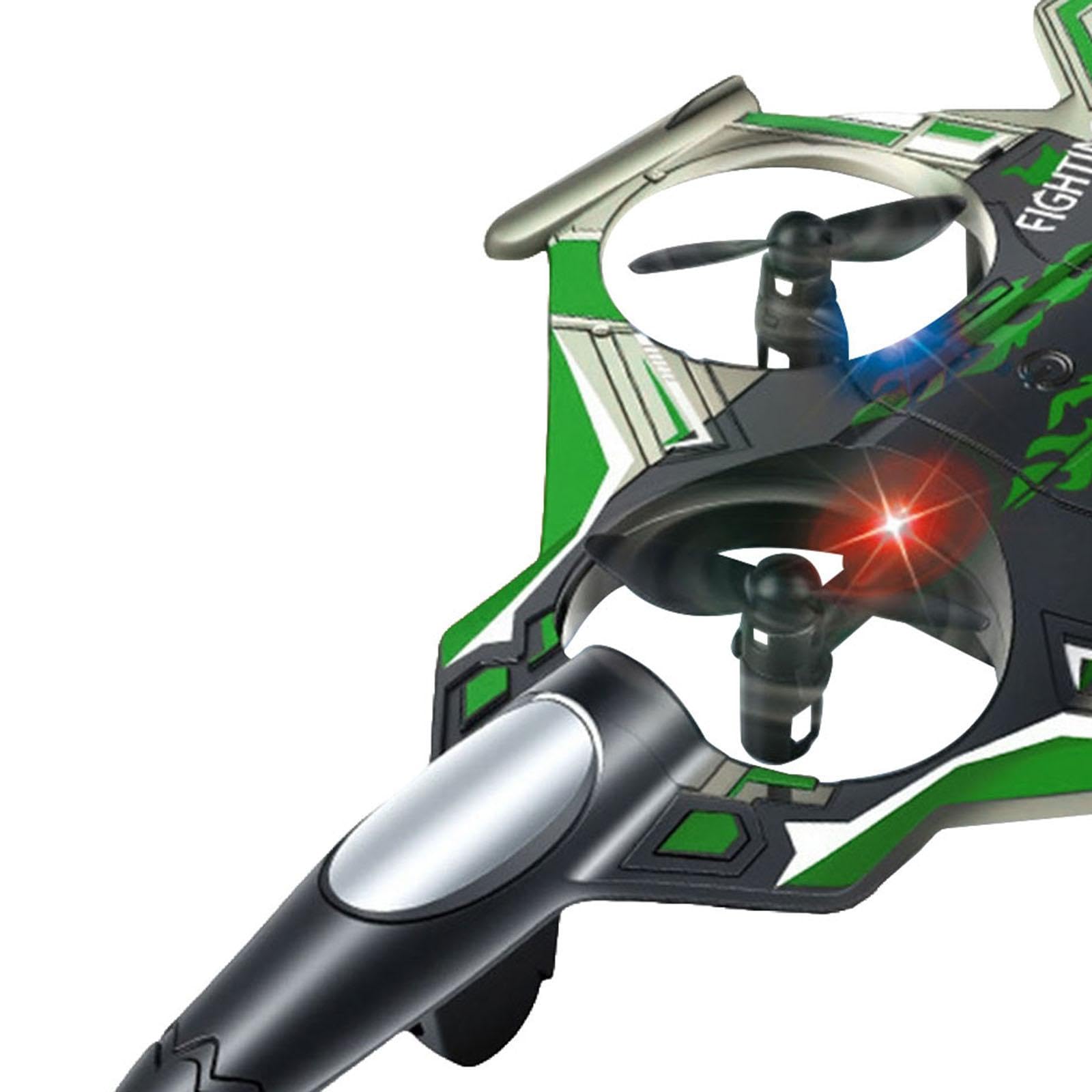 Aereo RC, Modello di Aereo da Caccia telecomandato, per Hobby, per Adulti e Principianti, Verde 1 Batteria