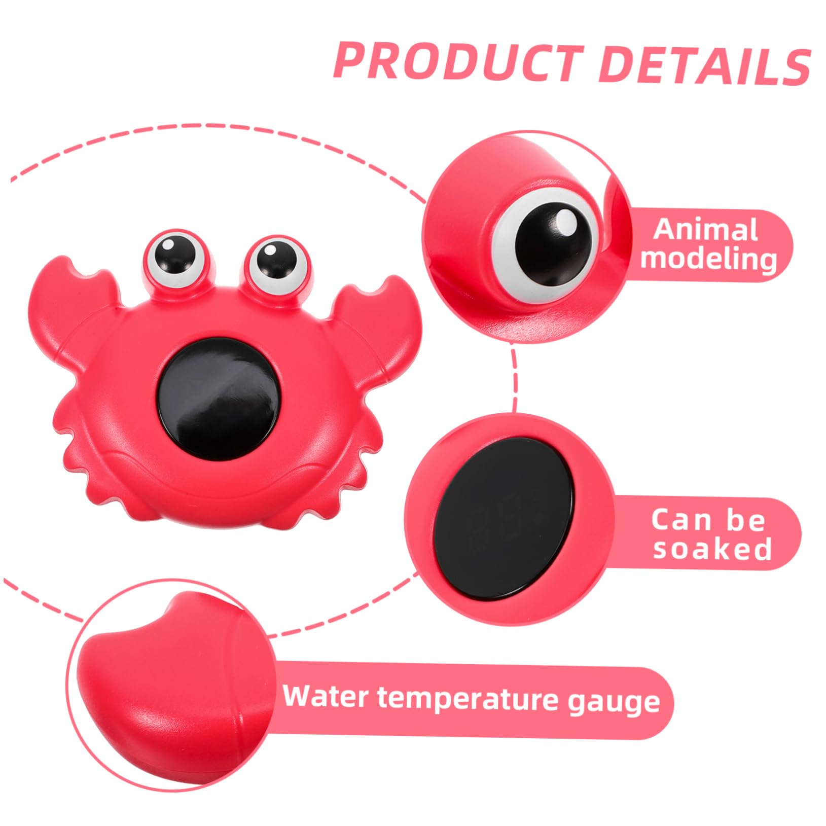 TOYANDONA Termometro Per Acqua Per Bambini Da 5 Pezzi Strumento Per Misurare La Temperatura Della Piscina Termometro Per Cartoni Animati Per Piscina Fredda Termometro Da Bagno Per