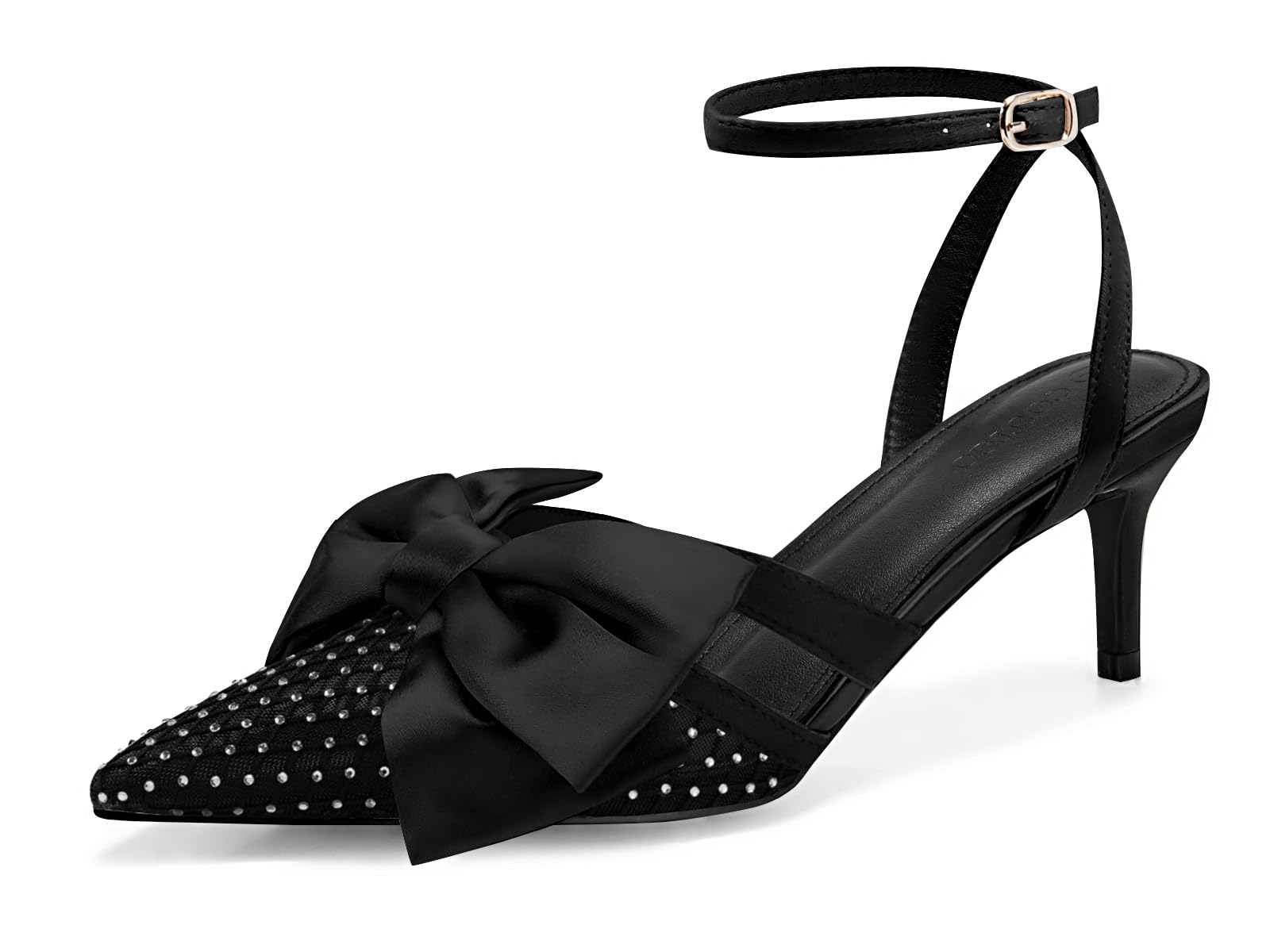 Zurin Womens Rhinestone Bow Heels