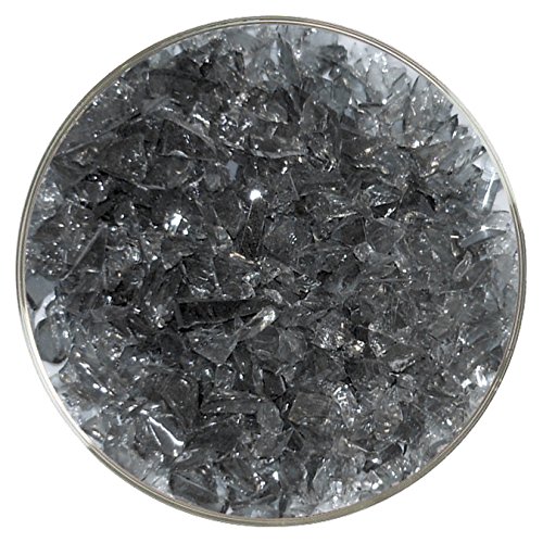 Pale Gray Transparent Coarse Frit - 96COE - 8oz - Made from System 96 Glass
