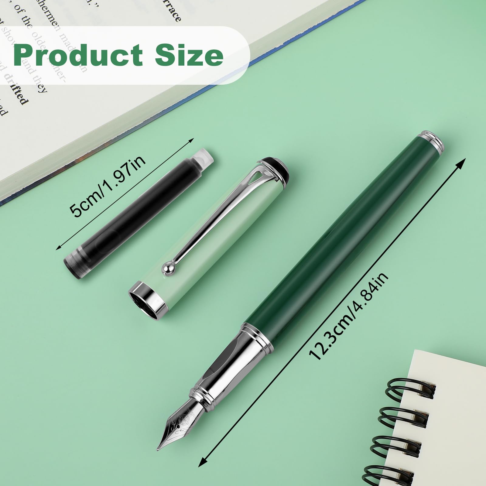 Amaxiu Metal Fountain Pens Set - Image 3