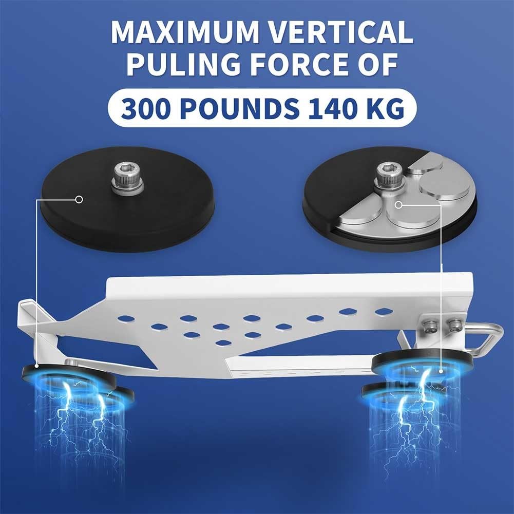 Kits de montaje magnético para techo de coche para Starlink para mini, soportes de vehículo con ventosa de metal con asas, soporte seguro portátil para viajes, color blanco
