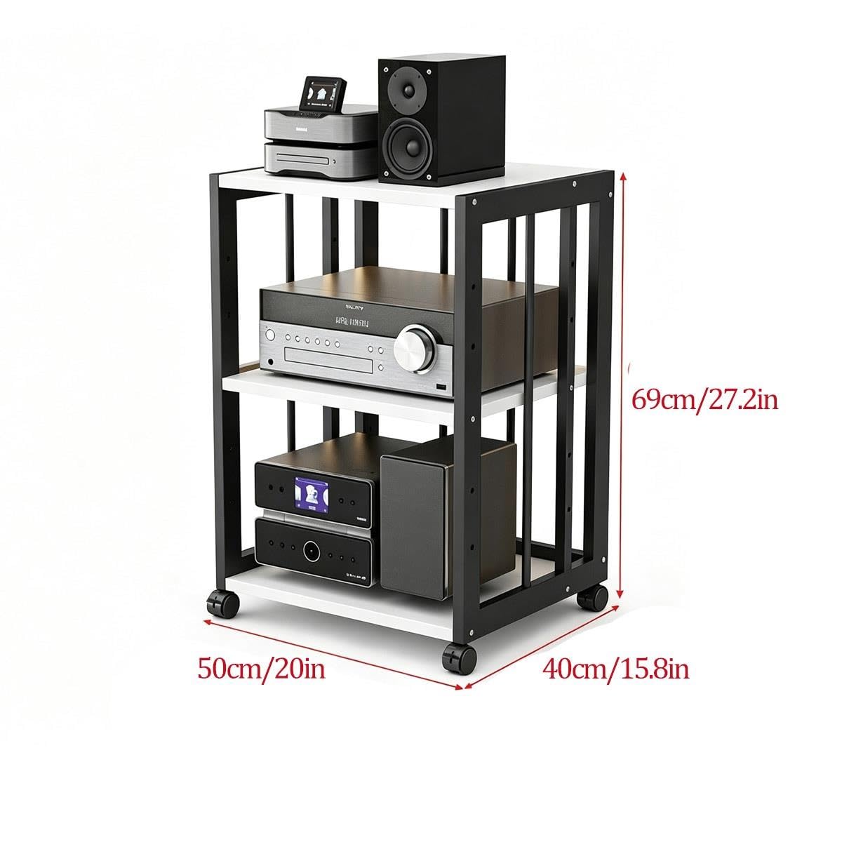 Mueble estéreo, rack audio home cinema, soporte multimedia almacenamiento