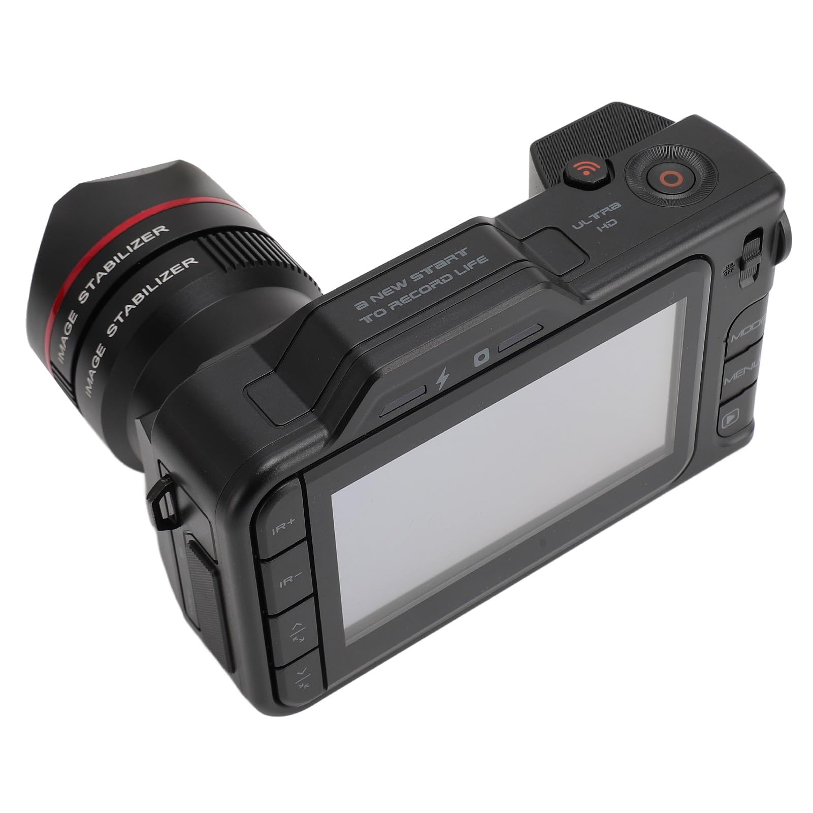 CCYLEZ Fotocamera Digitale 5K, Fotocamera Compatta con Visione Notturna IR e Schermo WiFi da 4 Pollici, Videocamera 4800mAh 50MP Messa a Fuoco Automatica Anti-vibrazione per Fotografia