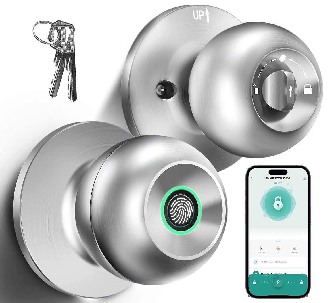 Smart Door Knobs - Fingerprint & Keyless Entry -1
