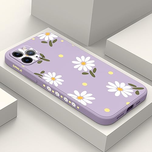 Funda para iPhone 11 Pro Max, para iPhone 11 Pro Max, funda lateral creativa con diseño de crisantemo, delgada, suave, a prueba de golpes,