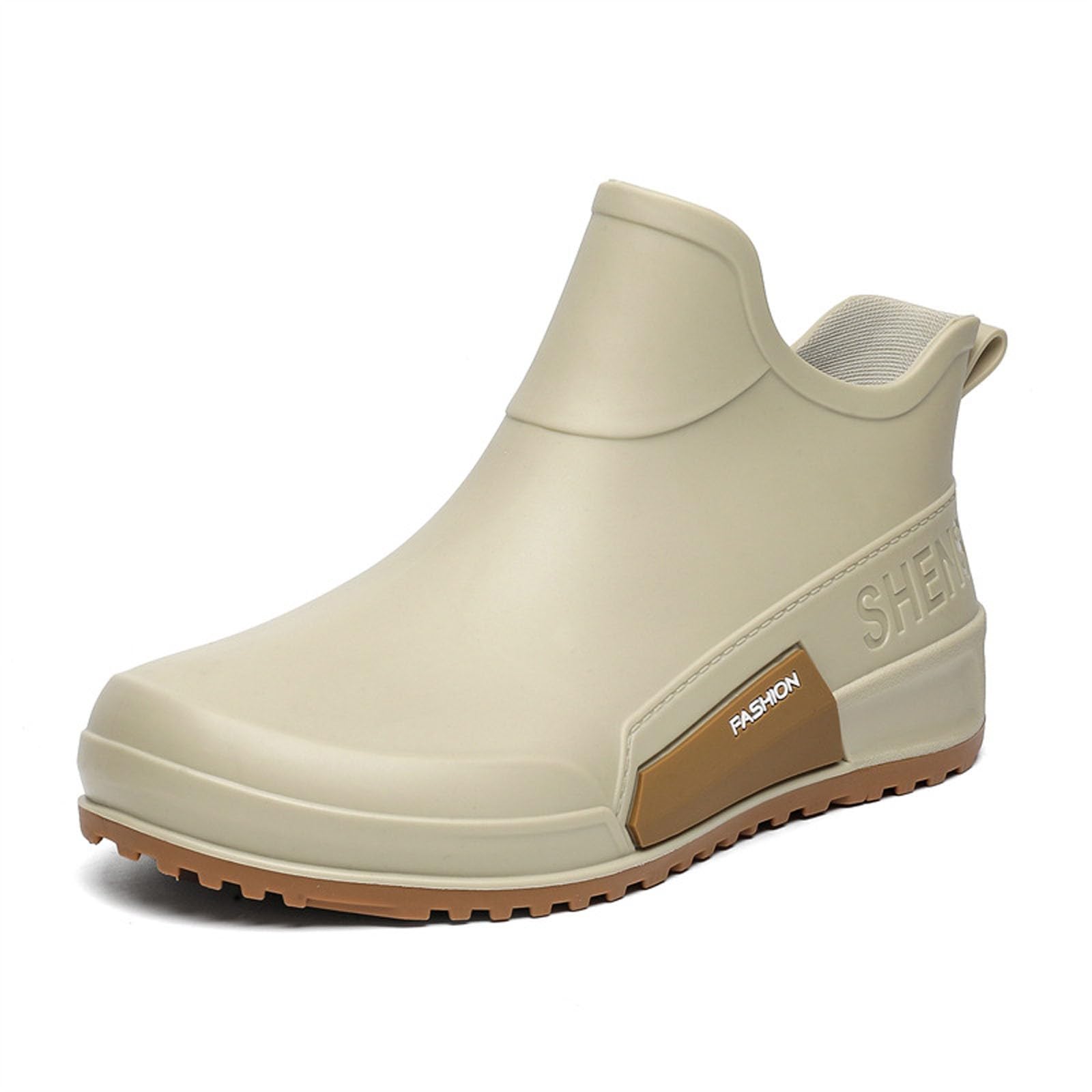 Genérico Zapatos de lluvia para mujer cómodos para todas las estaciones, perfectos días lluviosos, diseño de moda, ideal para ropa de ocio impermeable