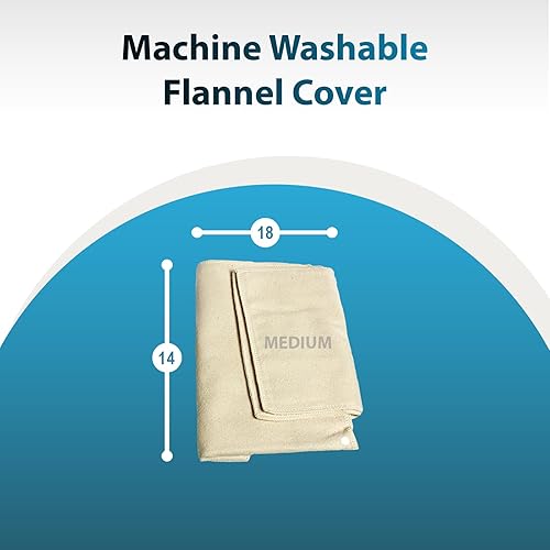 Miniatura 4 de Thermotech - Almohadilla térmica de grado médico con calor húmedo automático de Thermotech, almohadilla térmica de alto calor para dolor de espalda