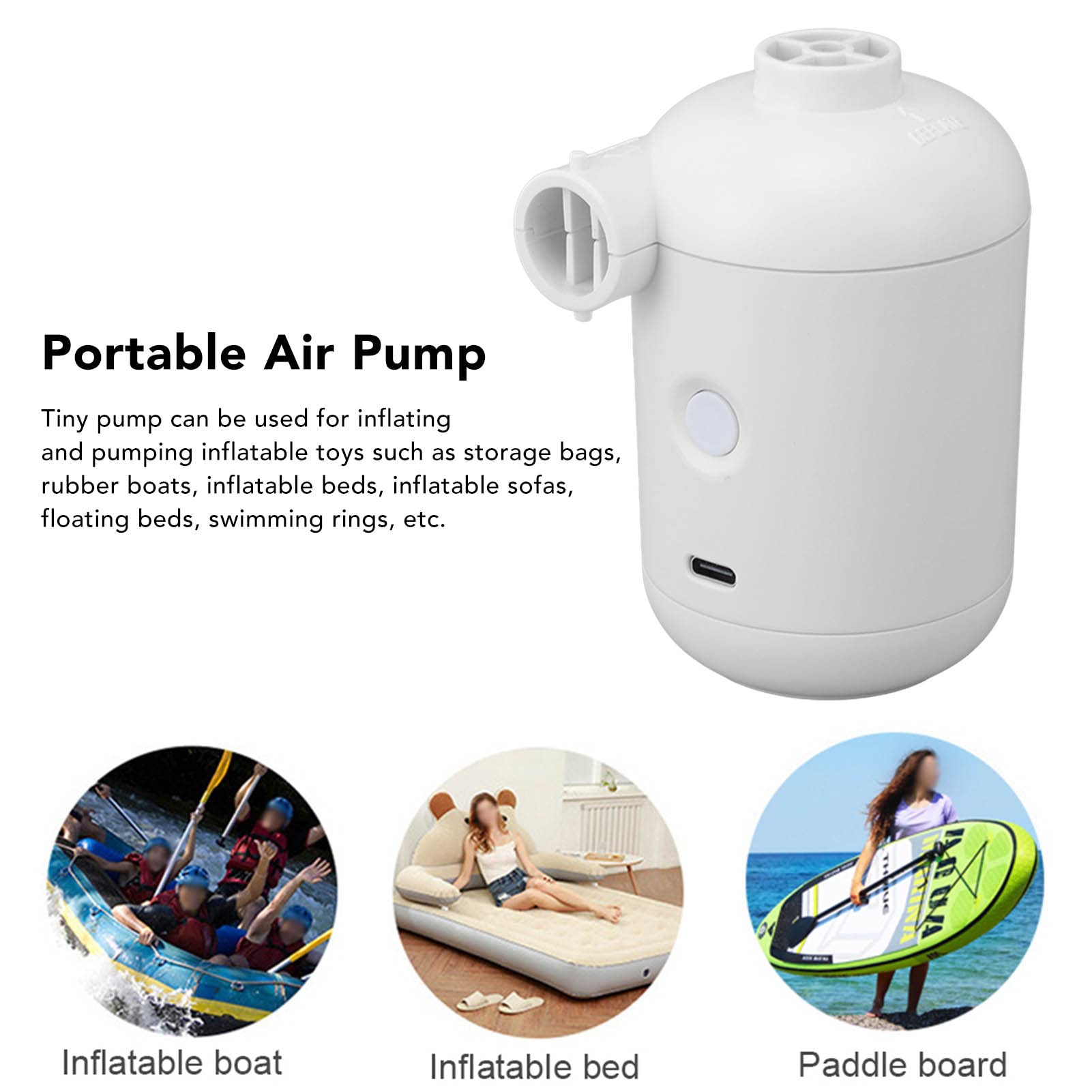 Pump Pop Inflatable 2X Ultimate 3-in-1 Outdoor Slowowing Mini Air Pump For Inflatables ...