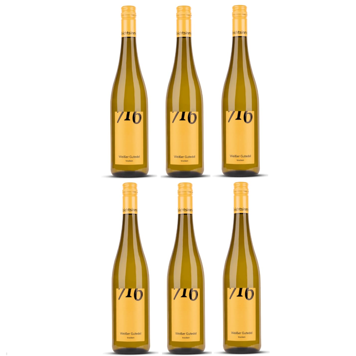 Winzerhof Ebringen Weißer Gutedel trocken 716 Weißwein Wein Deutschland inkl. FeinWert E-Book (6 x 0,75 l)