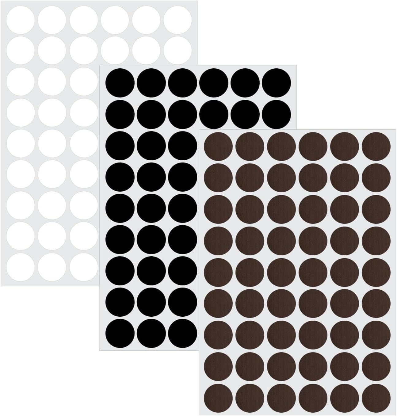 Amazon.com: 8 Sheets 688 Pieces Screw Hole Covers Stickers, 12 mm/15 mm ...
