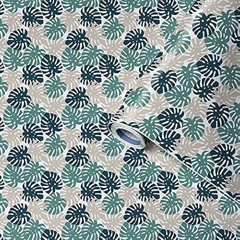 Venilia Patterned Adhesive Film, Tropical, 45 x 200 cm Cover